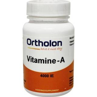 👉 Vitamine ortholon A 4000IE (Ortholon) | 60cap 8716341000525