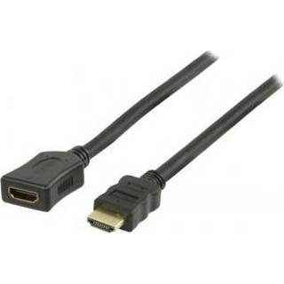 👉 HDMI kabel zwart Valueline Vgvp34090b20 Verlengkabel voor de High Speed met Ethernet Connector - Hdmi-input 2,00 M 5412810181490