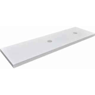 Wastafelblad gelakt wit 23683898 1600 Wastafelblad wit 1600 x 460 55 dubb.hoogglans gelakt