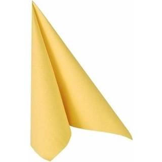 👉 Zakdoek gele papieren small 33 x cm