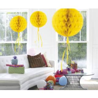 👉 Honeycomb bal geel 30cm
