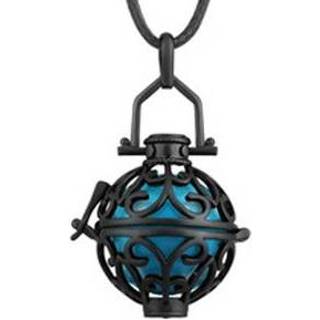 👉 Zwangerschapsketting zwart met kooitje (zwart)