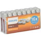 Batterij Philips Longlife AAA Batterijen / Penlite (16 stuks)
