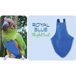 👉 Papegaaien luier medium blauw Flightsuit papegaaienluier
