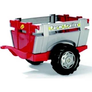 Rolly Toys Aanhanger zilver rood Aanhanger rood zilver Rolly Toys Rood/zilver