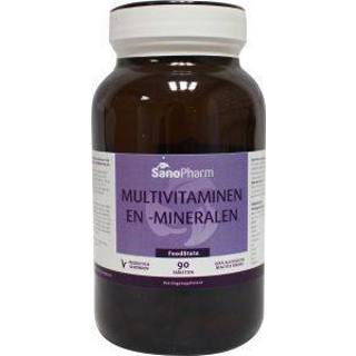 👉 Multivitamine Multivitaminen/mineralen foodstate van Sanopharm : 90 tabletten 8718347170172