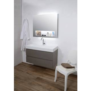 👉 Badkamermeubel greeploos gelakt met dubbele lade (meerdere maten en kleuren beschikbaar)