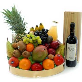 👉 Franse wijn Compleet fruit cadeau met heerlijke fles