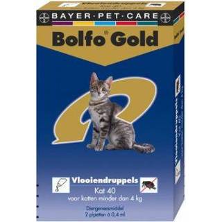 👉 Pipet goud Bayer Bolfo Gold 40 - 2 pipetten