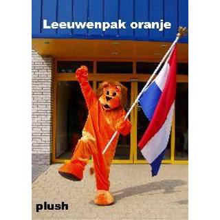 👉 Leeuwenpak oranje plush (compleet pak) one size