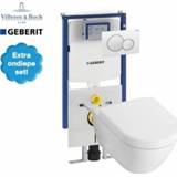 👉 Toiletset Villeroy & Boch Subway 2.0 Compact met Geberit UP720 en Sigma01 bedieningspaneel