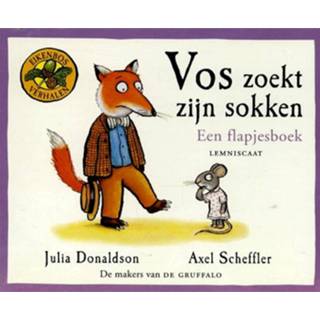 👉 Sokken Uitgeverij lemniscaat flapjesboek vos zoekt zijn