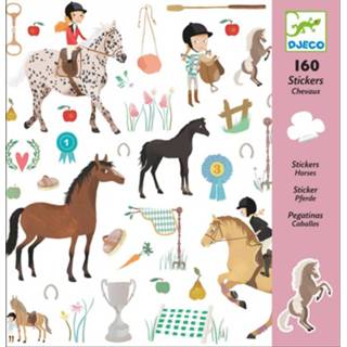 Djeco 160 stickers paarden