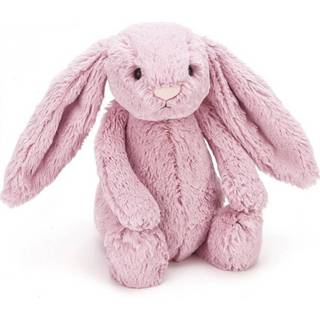 👉 Roze meisjes Jellycat knuffelkonijn tulip pink - s 18 cm