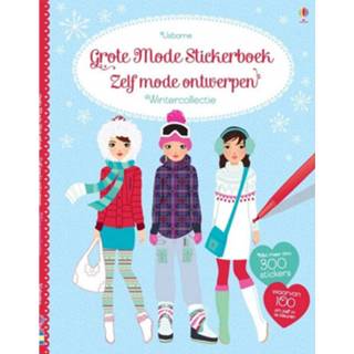 👉 Stickerboek Uitgeverij usborne het grote mode zelf ontwerpen - wintercollectie