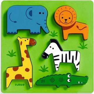 👉 Puzzel houten Djeco chunky incrocodible (5st)