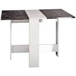 👉 Inklapbare tafel wit grijs melamine MDF#Spaanplaat Spaanplaat#MDF anders modern Symbiosis Laugen - wit/betongrijs 73,4x28x76 cm 3760037859527