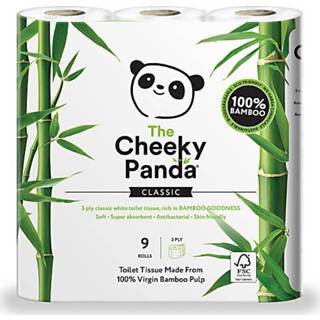 👉 Toiletpapier bamboe The Cheeky Panda - 9 rollen
