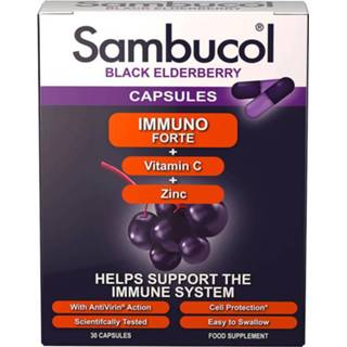 Sambucol Immuno Forte Capsules, 30 Capsules vrouwen SIF30C Vrouwen Sambucol Immuno Forte Capsules (30 Capsules) 5060216560779