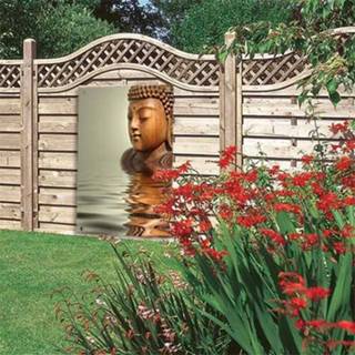 👉 Boeddha houten Tuinposter