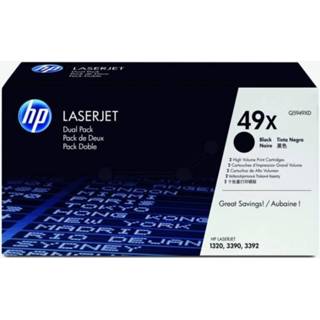 👉 Voordeelpak 2 x HP LaserJet Q5949X printcassette zwart