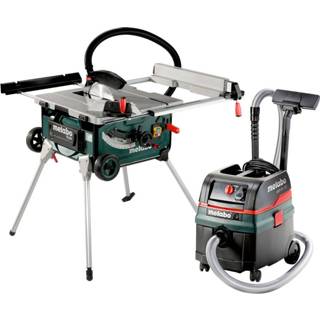 👉 Tafelzaag Metabo TS 254 op onderstel&Alleszuiger / bouwstofzuiger (ASR 25 L SC) combiset - 2000W x 30mm 4007430233134