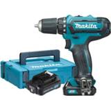 👉 Makita HP331DSAJ 10,8V Li-Ion schuifaccu klopboor-/schroefmachine set (2x 2,0Ah accu) in Mbox