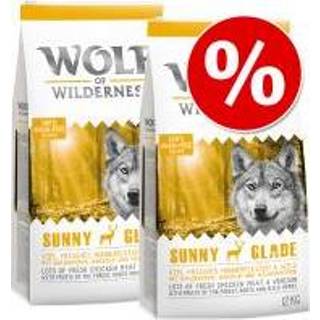 👉 Honden voer voordeelpakketten Dubbelpak: 2 x 12 kg Wolf of Wilderness Hondenvoer - Wild Hills Eend