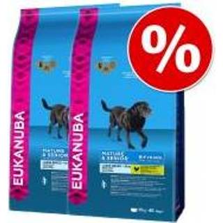 👉 Honden voer eukanuba small large voordeelpakketten medium Dubbelpak 2 x 12 kg Mature & Senior Lam Rijst Hondenvoer