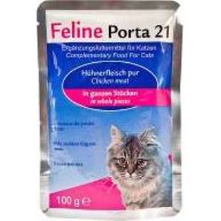 Katten voer Feline Porta 21 Portiezakjes Kattenvoer 6 x 100 g - Tonijn met Garnalen