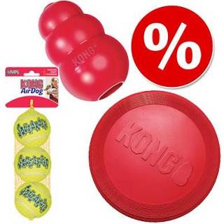 👉 Frisbee large l kong voordeelpakketten Voordeelpakket: Frisbee, Classic, Tennisballen - (Frisbee, Classic L, 2 stuks)