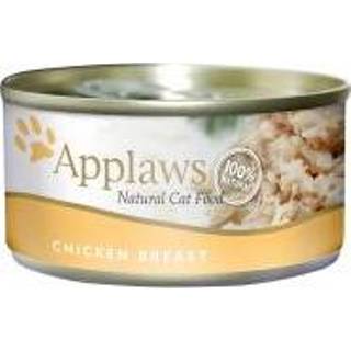 👉 Katten voer Applaws in Bouillon 6 x 156 g Kattenvoer - Kippenborst & Eend