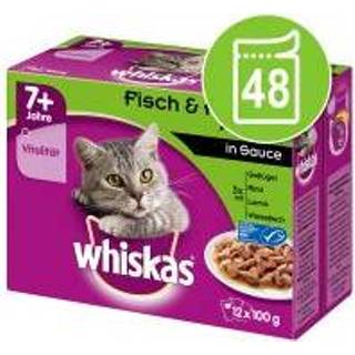 👉 Ragout 48 x 100 g Megapack Whiskas 7+ Senior Maaltijdzakjes - Vis in Gelei