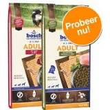 👉 Combipakken 2 x 15 kg Bosch Adult Mix Pakketten - Gevogelte & Spelt / Lam Rijst