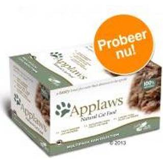 👉 Katten voer probeerpakketten 8 x 60 g Applaws Visselectie Cat Pot Selection Probeerpakket Kattenvoer