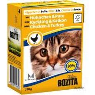 👉 Katten voer Bozita stukjes in Saus Kattenvoer 6 x 370 g - met Rund