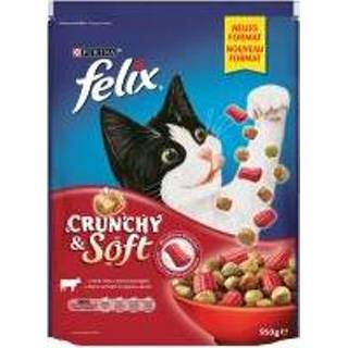 Katten voer felix Crunchy & Soft Vlees Kattenvoer - 950 g