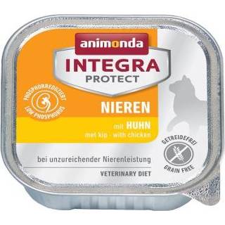 Schaaltje nierproblemen Animonda Integra Protect Adult Nieren 6 x 100 g Kattenvoer - Kip