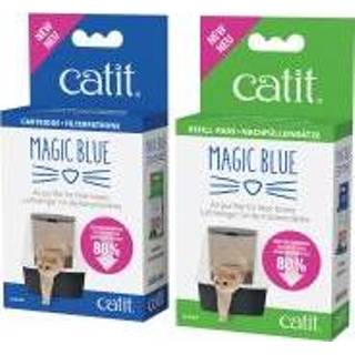 👉 Geurbinders reiniging blauw Catit Magic Blue - Navulpak voor 3 maanden