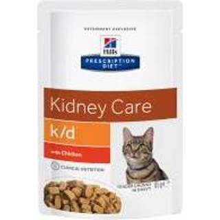 👉 Nierproblemen Hill's Prescription Diet Feline K/D Pouch - Renal Health 12 x 85 g Kip