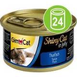 👉 Katten voer jelly voordeelpakketten Voordeelpakket GimCat ShinyCat 24 x 70 g kattenvoer - kip