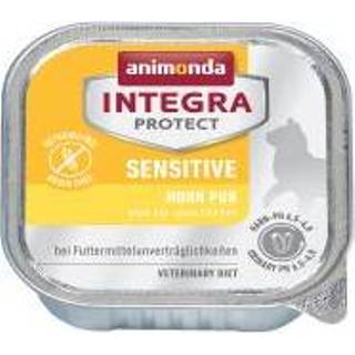 👉 Schaaltje sensitive Animonda Integra Protect Adult 6 x 100 g Kattenvoer - Kip Puur