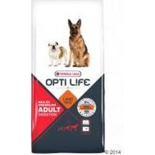 👉 Hondenvoer medium Opti Life Adult 12,5 kg Digestion & Maxi