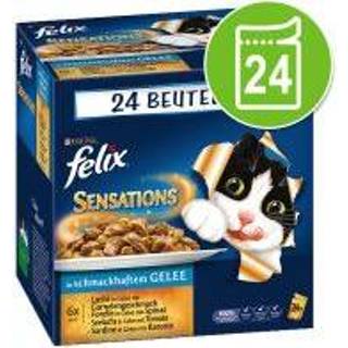 👉 Multipak Portiezakjes Felix Sensations in Gelei 24 x 100 g - Vleesvariatie