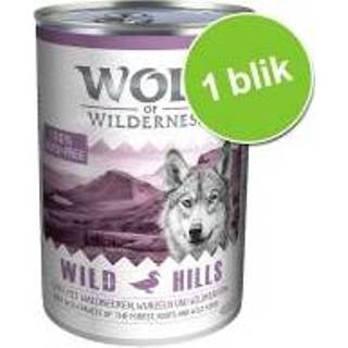 👉 Hondenvoer blik wolf of Wilderness 1 x 400 g - Wild Hills Eend