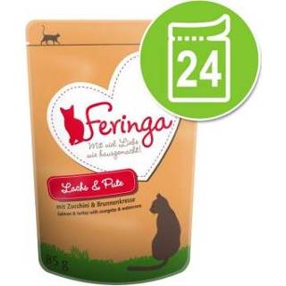 👉 Katten voer feringa voordeelpakket vershoudzakje 24 x 85 g kattenvoer - Dubbelpak: 2 Multipak I