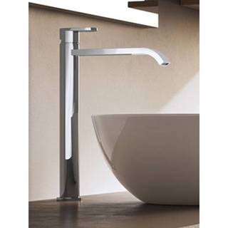 👉 Wastafelmengkraan chroom zonder waste Hotbath Friendo FH003C hoog met cascade uitloop