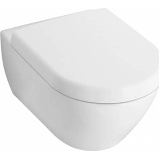 👉 Toiletset keramiek wit Villeroy & Boch Subway 2.0 met Tece reservoir en bedieningsplaat