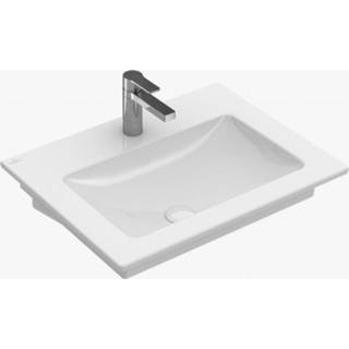 👉 Meubelwastafel wit keramisch rechthoekig Villeroy & boch Venticello 60x50 cm.1x kraangat z/overloop c+ 4051202268121