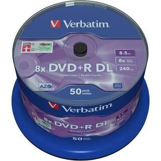 👉 Verbatim DVD+R DL 8.5GB 8x Spindel, 50s 23942437581